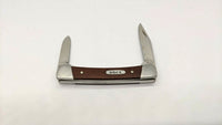Vintage Buck USA 709 *Pre Date Code* Folding Pocket Knife 2 Blades Plain Wood