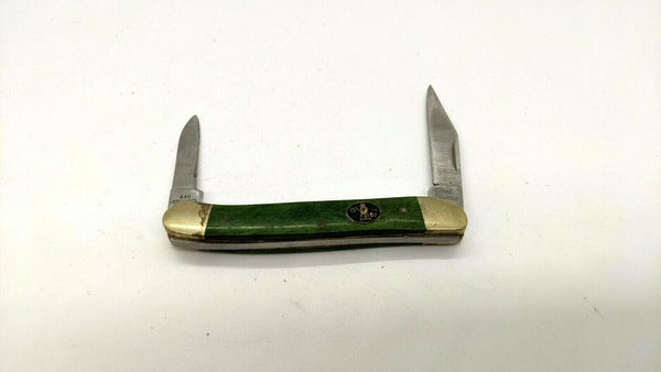 Steel Warrior Pen 2 Blade Folding Pocket Knife 3 Pin Bone w/Brass Bolsters Plain