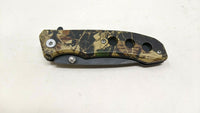 Master USA MU-A032 Folding Pocket Knife Assisted Liner Camo Aluminum Black SS