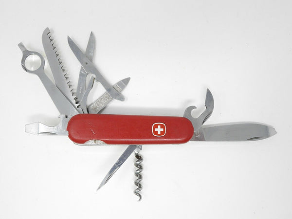 Wenger Major Pocket Knife Red Multi-Tool Knife with Magnifying Glass *Retired*