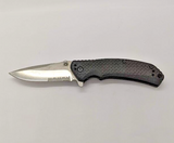 Unbranded Drop Point Combination Blade Liner Lock Folding Pocket Knife