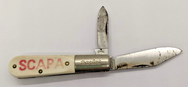 Vintage Colonial Prov USA "Scapa" Barlow Patent 3,317,996 FoldingPocket Knife