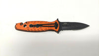 MTech USA Xtreme EMS Rescue Folding Pocket Knife Liner Aluminum Dagger Point Red