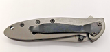 AI Blades Plain Edge Drop Point Liner Lock Folding Pocket Knife With Belt Clip