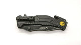 Outdoor Nation Tactical Rescue Folding Pocket Knife LED Flashlight Combo Liner