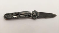 True Utility Partially Serrated Drop Point Single Blade Folding Pocket Knife