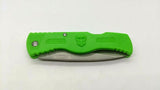 Frost FTX081G Tac Xtreme Green Skull EDC Folding Pocket Knife Plain Lockback