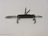 INOXD 6 Blade Multi Tool Pocket Knife Can Opener Bottle Opener Remer Cork Screw