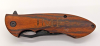 Elk Ridge ER-A159 Custom Design Engraved "JMF" Plain Edge Folding Pocket Knife