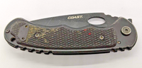 Coast FX405 Drop Point Combination Blade Frame Lock Folding Pocket Knife