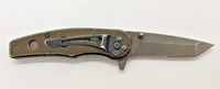 Unbranded Partially Serrated Tanto Blade Liner Lock Folding Pocket Knife