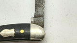 Vtg Schrade Walden NY USA 766 1/2 Whittler Folding Pocket Knife Black Composite