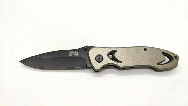 P.Graham Dunn Folding Pocket Knife Plain Edge Blade Liner Lock Aluminum Handle