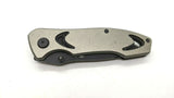 P.Graham Dunn Folding Pocket Knife Plain Edge Blade Liner Lock Aluminum Handle