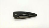 Winchester Paraframe Folding Pocket Knife Plain Edge Liner Lock Black Aluminum