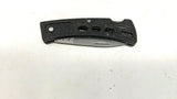 Frost Cutlery Surgical Steel Folding Pocket Knife Lockback Black Plain Edge