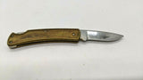 Rare Vintage Buck 527 USA 1988 Folding Pocket Knife Lockback Wood  *Damage*