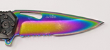 Tac-Force Speedster Series TF-705 Rainbow Pocket Knife Spring Assisted Liner