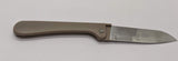 Haidragon Stainless Steel Folding Pocket Fruit Knife Plain Edge Tan Vinyl Handle