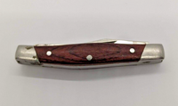 Winchester 2 Blade Pen Plain Edge Slip Joint Wood Handle Folding Pocket Knife