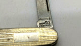 Vtg Imperial Prov RI USA Folding Pocket Knife 2.75" Gold Scroll 2 Blades 1956-80