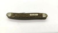 Vintage Schrade Walden NY USA #855 Stockman Folding Pocket Knife 3 Blades 46-73