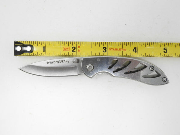 Winchester Framelock Plain Blade Pocket Knife pocket Clip