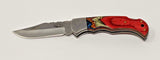 Best Buy Damascus 1  Folding Pocket Knife 6.5" Stainless Steel Plain Blade