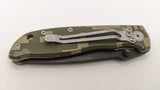 Stay With The Snake Reenlist First Squadron Camo Folding Pocket Knife Drop Point