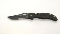 UZI UZK-F015-BK Black Shaddow Folding Pocket Knife Combo Edge Lockback G10 Black
