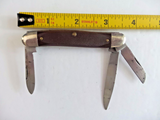 Vintage Sabre USA 3-Blade Stockton Folding Pocket Knife