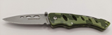 Sheffield Plain Edge Folding Pocket Knife w/Camo Handle Pocket Clip Drop Point
