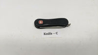 Wenger Esquire Swiss Army Knife 3-Tool Scissors Nail File Evolution Style Scales