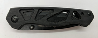 Ozark Trail Liner Lock Plain Drop Point Blade Black Color Folding Pocket Knife
