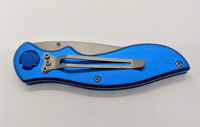 Frost Cutlery 440 Stainless Blue Handle Drop Point Folding Pocket Knife