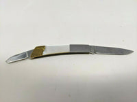 VTG Rare Gerber Silver Knight 97223 Mother Of Pearl 2 Blade Folding Pocket Knife