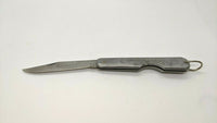 Vintage Queen Cutlery #45EO Big Chief Folding Pocket Knife Easy Open SS Aluminum