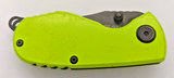Sarge SK-800N Glow Neon Compact Tactical Combination Blade Folding Pocket Knife