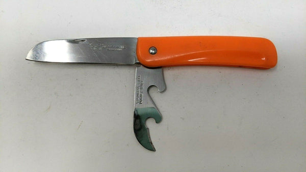 Kitchen House Young Shin Folding Pocket Knife/Multi Tool Plain Orange Plastic