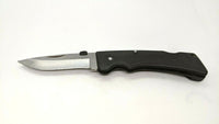 Katz KT70 Chandler AZ USA Lg Folding Pocket Knife Plain Edge Lockback Zytel Blk
