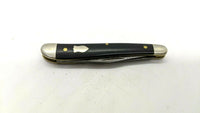 Vtg Schrade Walden NY USA 766 1/2 Whittler Folding Pocket Knife Black Composite