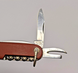 Vintage Wenger Tahara 82mm Swiss Army Knife Fibre Scales Six Blades Red