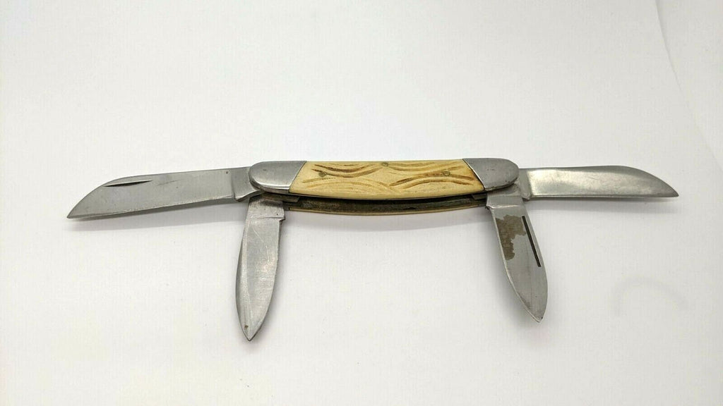 Whitetail Cutlery 4 Blade Congress Folding Pocket Knife Stag/Antler Ha