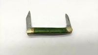 Steel Warrior Pen 2 Blade Folding Pocket Knife 3 Pin Bone w/Brass Bolsters Plain