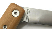 Laurent Cordier Design Br@bancon (Secret) Folding Pocket Knife Orange Corian SS