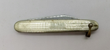 Unbranded Plain Clip Point Blade Light Gold Color Handle Folding Pocket Knife