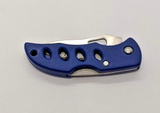 Tomahawk XL1483 Blue Partially Serrated Lock Back Folding Pocket Knife