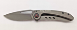 Harley-Davidson TecX TH-1 Stainless Steel 52163C Plain Edge Folding Pocket Knife