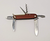 Vintage Wenger Tahara 82mm Swiss Army Knife Fibre Scales Six Blades Red