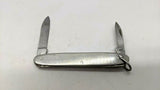 Vintage Lark Co. Folding Pocket Knife 2 Stainless Steel Blades Decorated Handle